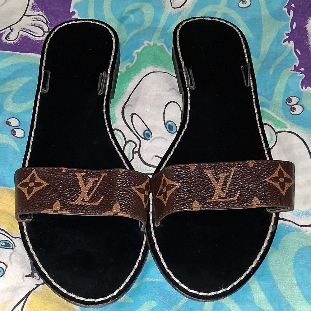 90s Altered Louis Vuitton Vintage Sandles